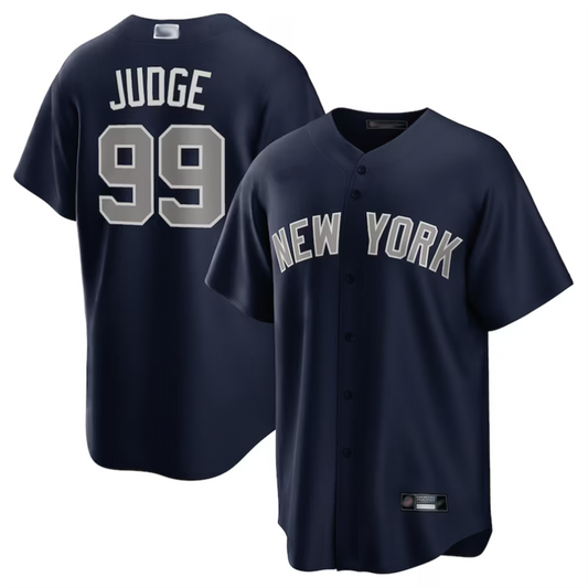 NY.Yankees #99 Aaron Judge Player Navy Replica Baseball Jerseys