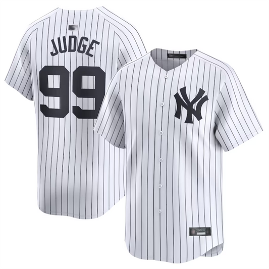 NY.Yankees #99 Aaron Judge Player White Home Limited Game Baseball Jerseys