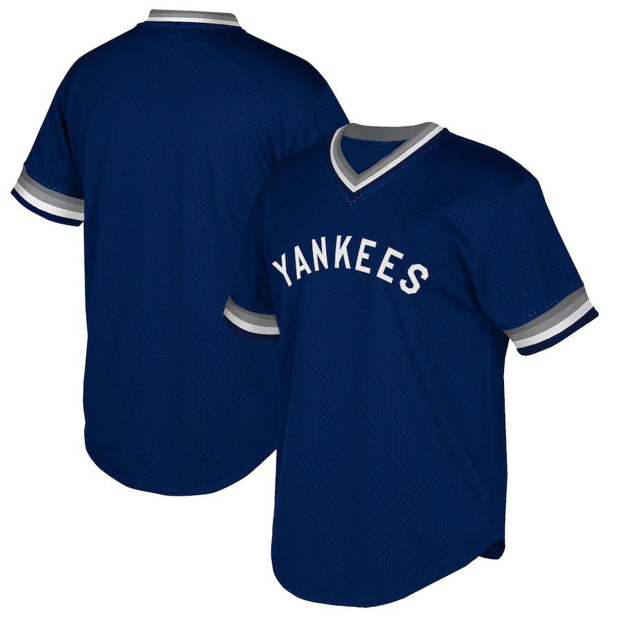 NY.Yankees Blank Player Cooperstown Collection Navy Baseball Jerseys