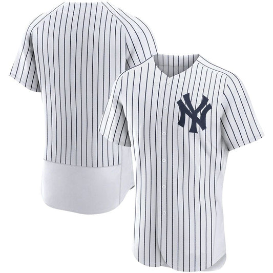 NY.Yankees Blank Player White Home Replica Elite Baseball Jerseys