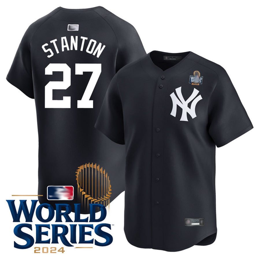 NY. Yankees #27 Giancarlo Stanton Home Limited World Series Black Baseball Jerseys
