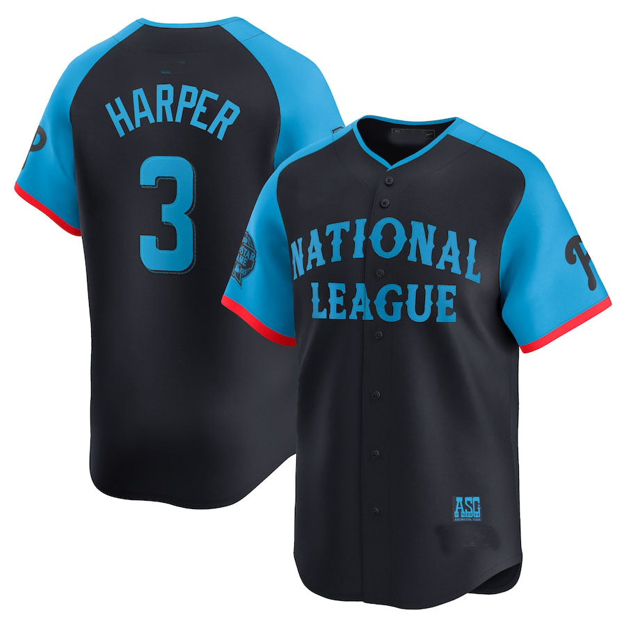 National League #3 Bryce Harper All-Star Game Limited Player Jersey - Navy Baseball Jerseys