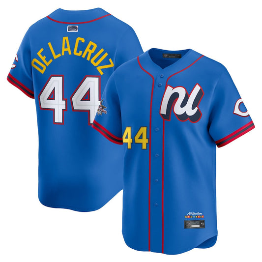 National League #44 Elly De La Cruz Player Blue All-Star Edition Limited Baseball Jerseys