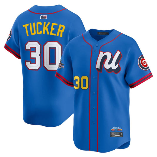 National League #30 Kyle Tucker Player Blue All-Star Edition Limited Baseball Jerseys