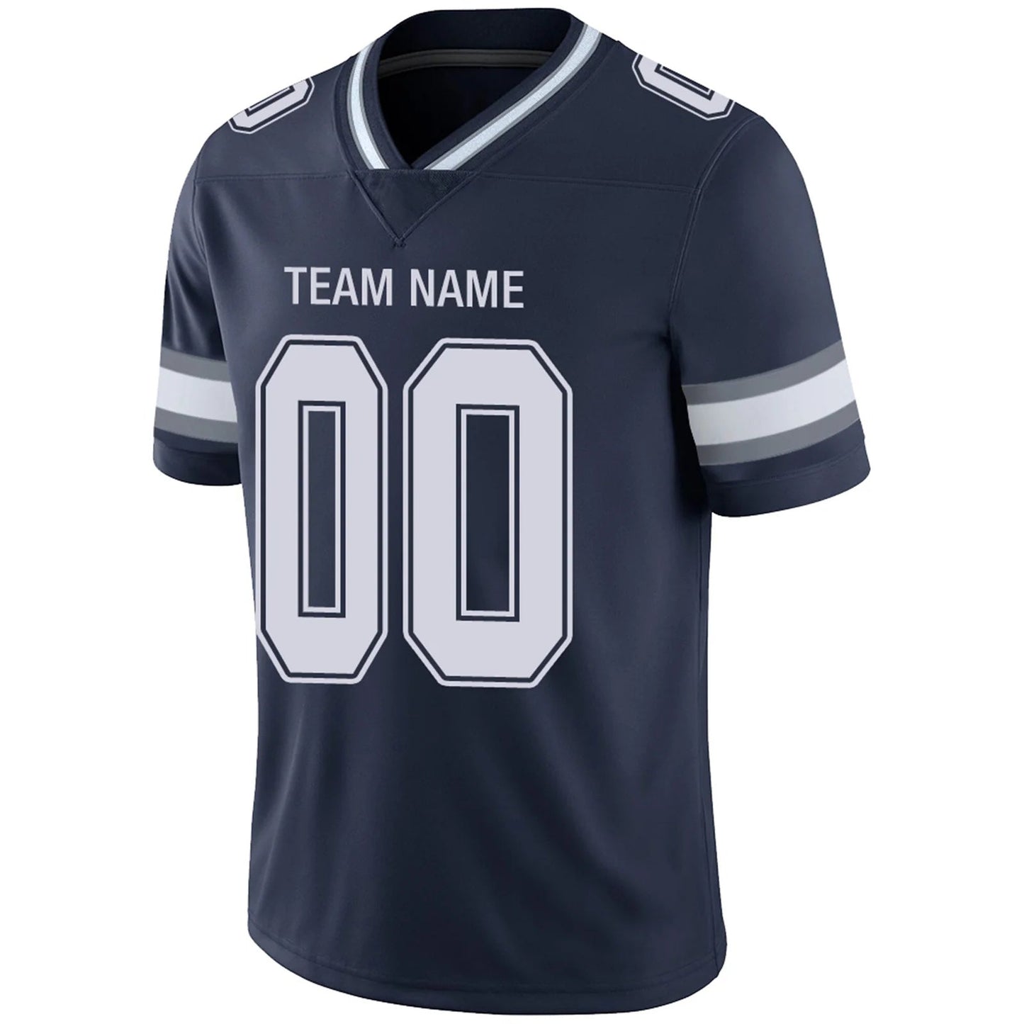 Custom D.Cowboys Navy Personalized Design Football Jerseys