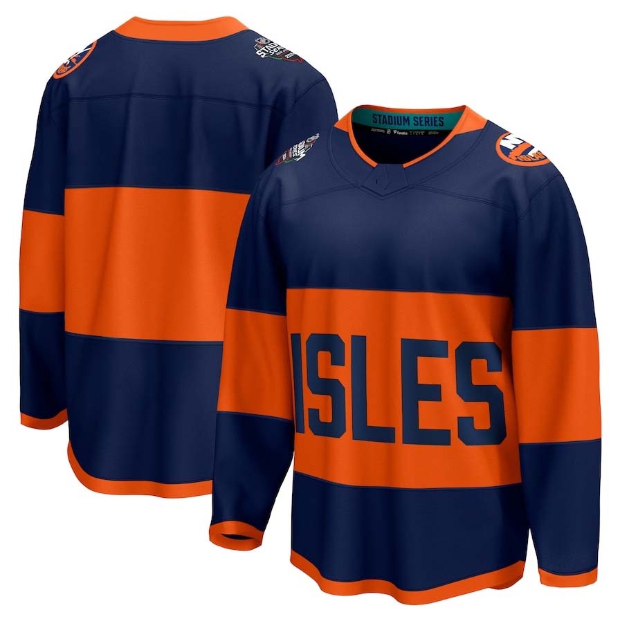 NY.Islanders Fanatics Blank Player Game Hockey Jersey ��C Navy Stitched American Hockey Jerseys