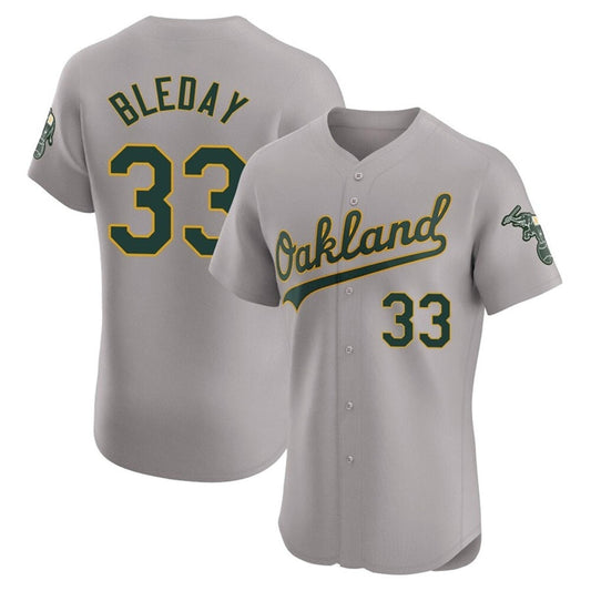 O.Athletics #33 JJ Bleday Player Gray Home Limited Elite Baseball Jerseys