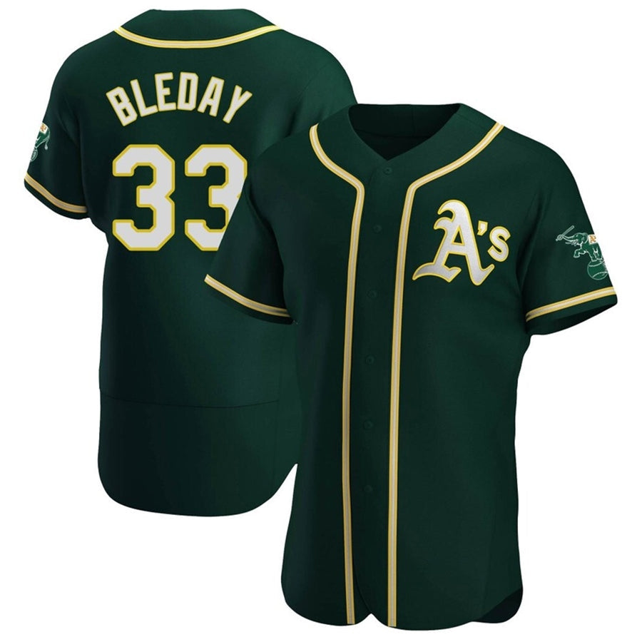 O.Athletics #33 JJ Bleday Player Green Home Limited Elite Baseball Jerseys