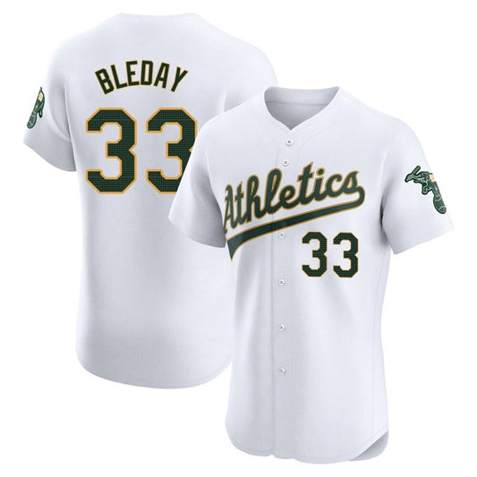 O.Athletics #33 JJ Bleday Player White Home Limited Elite Baseball Jerseys