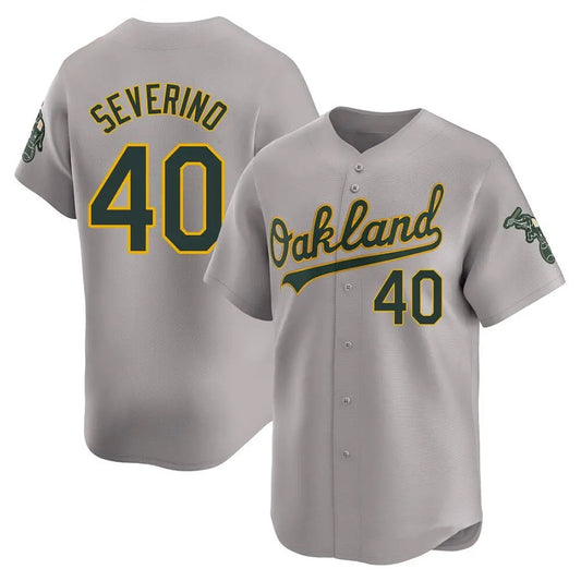 O.Athletics #40 Luis Severino Player Gray City Connect Replica Baseball Jerseys