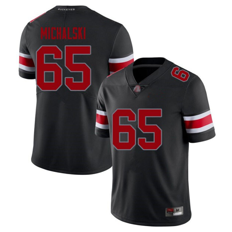 Ohio State Buckeyes #65 Zen Michalski Player College Alumni Jerseys