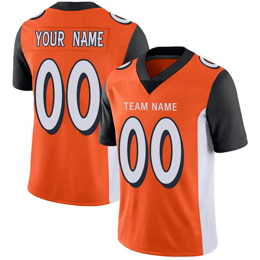 Custom C.Bengals Orange Personalized Design Football Jerseys