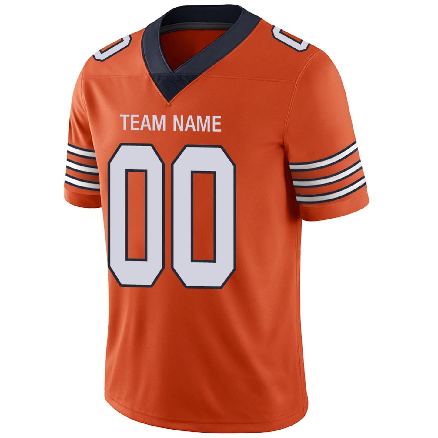 Custom C.Bears Orange Personalized Design Football Jerseys