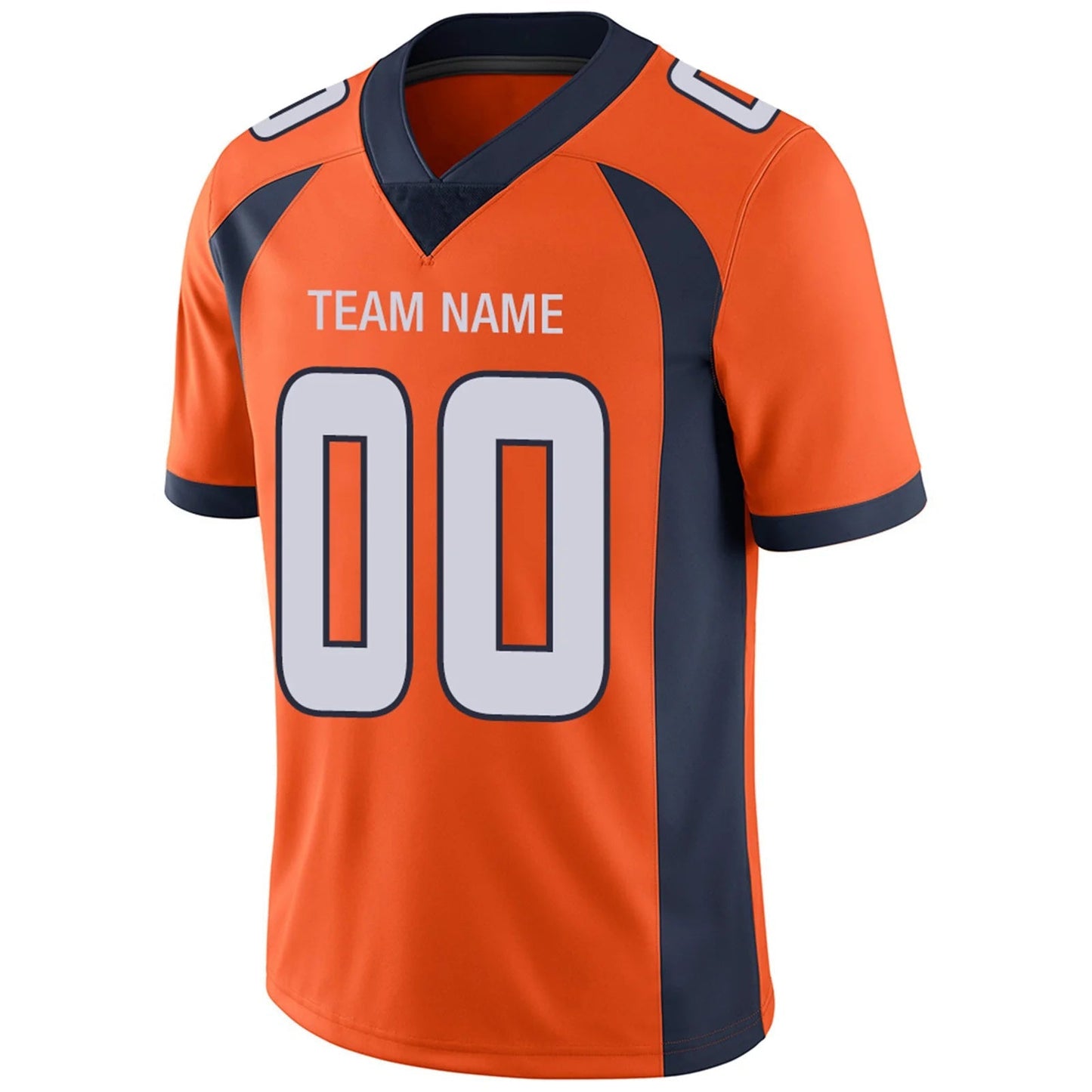 Custom D.Broncos Orange Personalized Design Football Jerseys