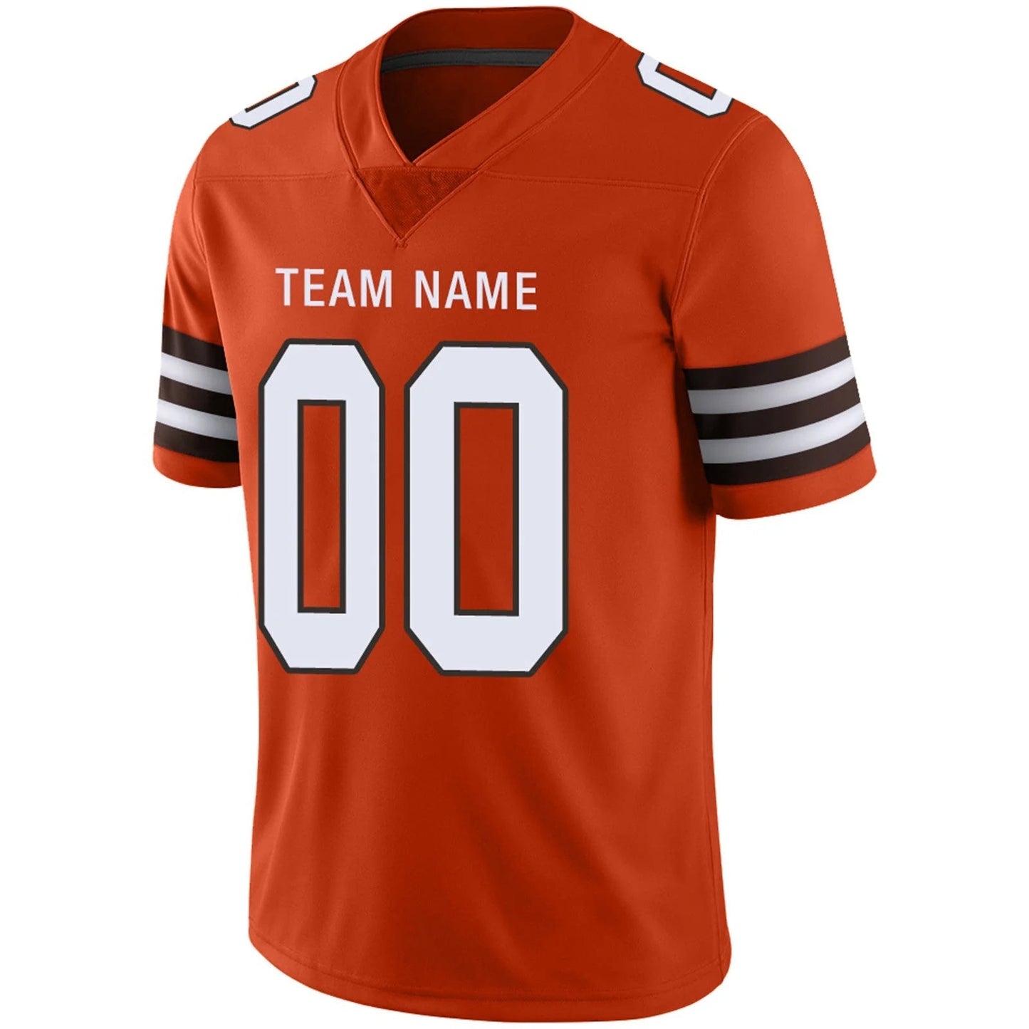 Custom C.Browns Orange Personalized Design Football Jerseys
