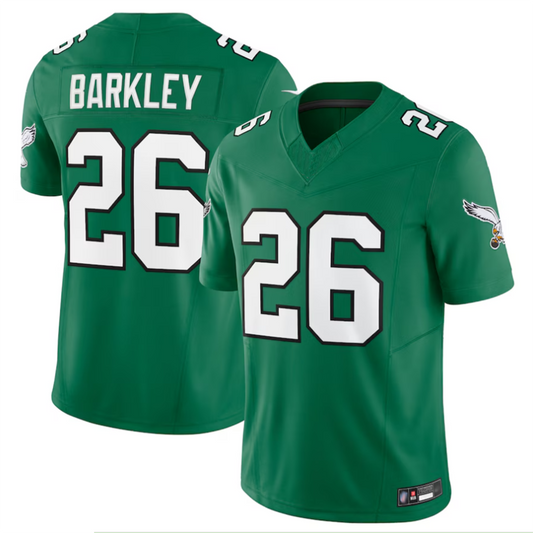 P.Eagles #26 Saquon Barkley Player Kelly Green Vapor F.U.S.E. Limited Football Jerseys