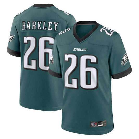 P.Eagles #26 Saquon Barkley Player Midnight Green Game Football Jerseys