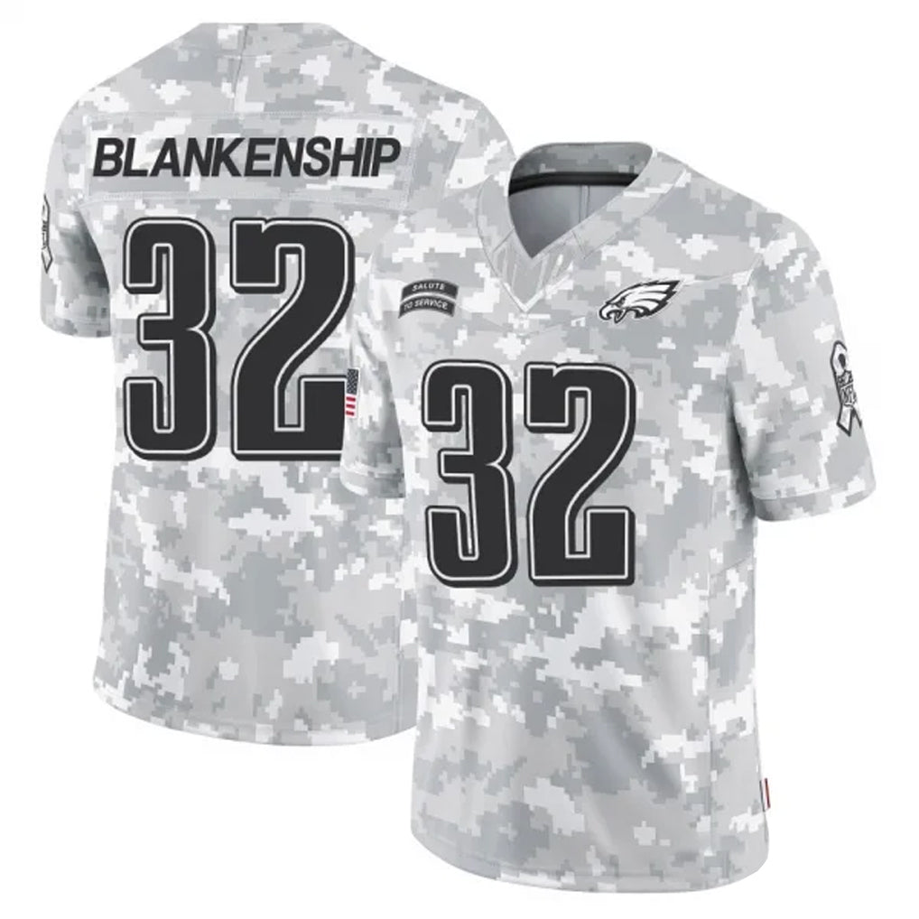 P.Eagles #32 Reed Blankenship Player Arctic Camo Salute to Service Limited Football Jerseys