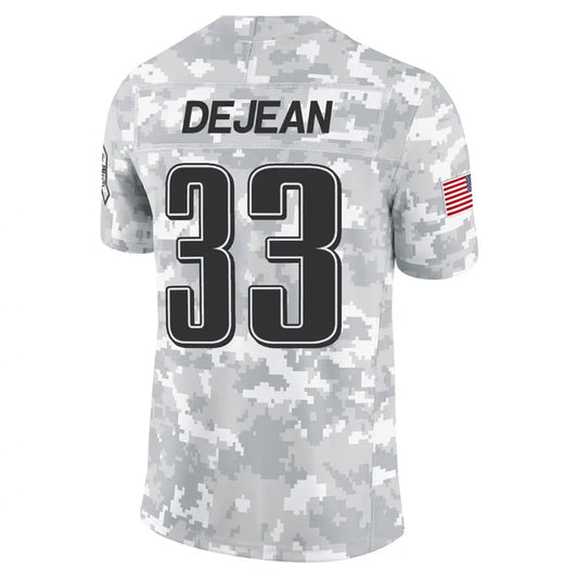 P.Eagles #33 Cooper DeJean Player Arctic Camo Salute to Service Limited Football Jerseys