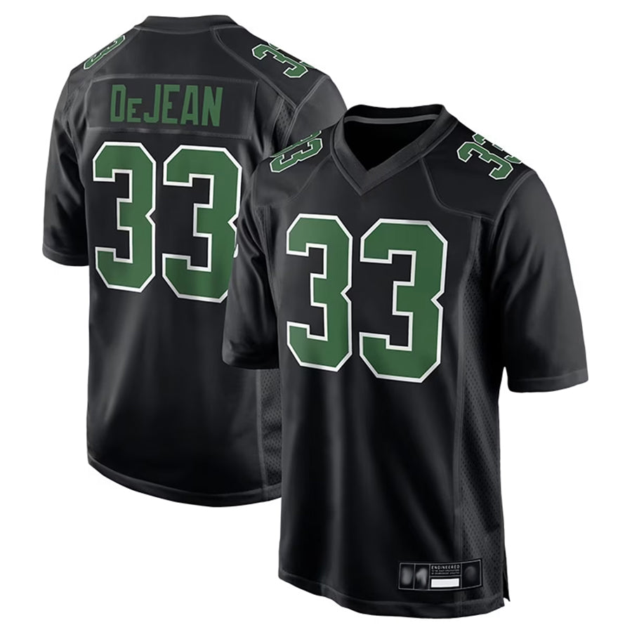 P.Eagles #33 Cooper DeJean Player Black Carbon Kelly Football Jerseys