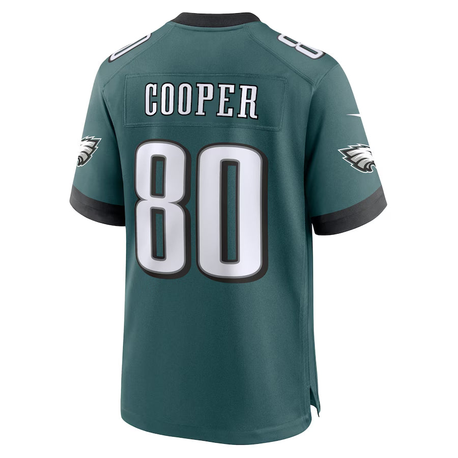 P.Eagles #80 Darius Cooper Player Midnight Green Home Game Football Jerseys