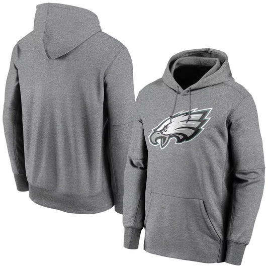 P.Eagles Blank Player Midnight Gray Pullover Hoodie Football Jerseys
