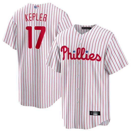 P.Phillies #17 Max Kepler Player White Home Replica Baseball Jerseys