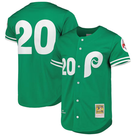 P.Phillies #20 Mike Schmidt Green Cooperstown Replica Baseball Jerseys