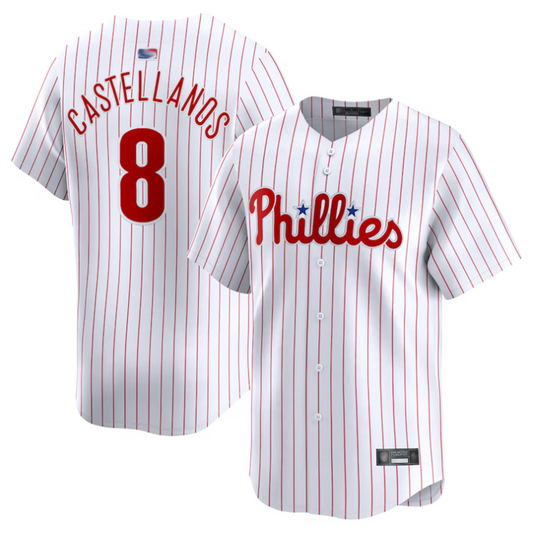 P.Phillies #8 Nick Castellanos Player Light Blue Replica Baseball Jerseys