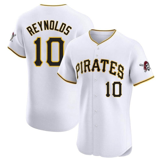 P.Pirates #10 Bryan Reynolds Player White Home Limited Elite Baseball Jerseys