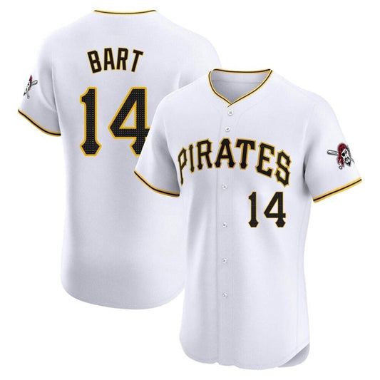 P.Pirates #14 Joey Bart Player White Limited Elite Baseball Jerseys