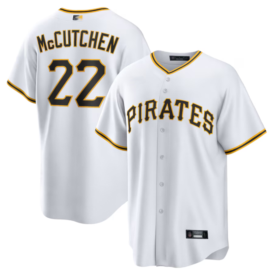 P.Pirates #22 Andrew McCutchen Player White Replica Baseball Jerseys