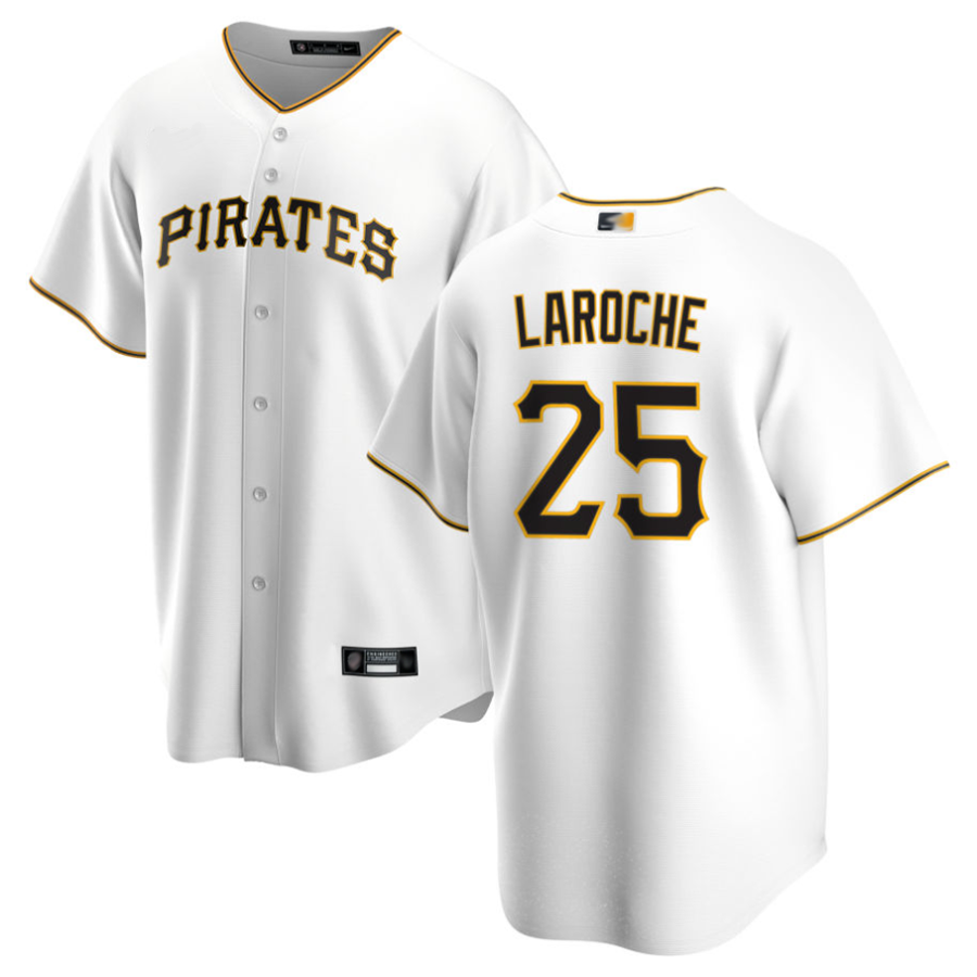 P.Pirates P.Pirates #25 Adam LaRoche Player White Home Replica Baseball JerseysP.Pirates #25 Adam LaRoche Player White Home Replica Baseball Jerseys White Home Replica Baseball Jerseys