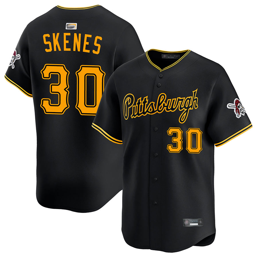 P.Pirates #30 Paul Skenes Player Black Limited Baseball Jerseys