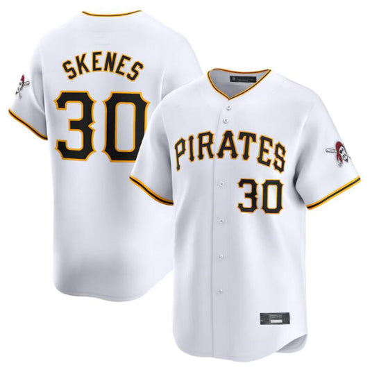P.Pirates #30 Paul Skenes Player White Home Limited Stitched Baseball Jerseys