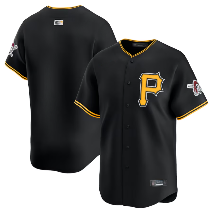 P.Pirates Blank Player Black Home Limited Baseball Jerseys