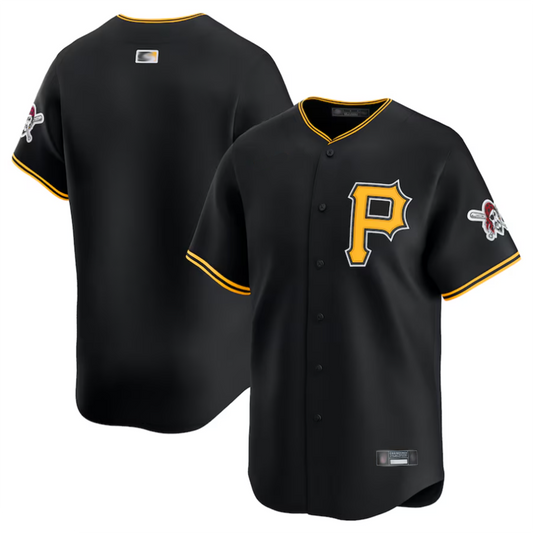 P.Pirates Blank Player Black Home Limited Baseball Jerseys