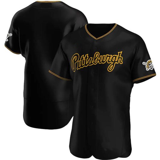 P.Pirates Blank Player Black Home Limited Game Baseball Jerseys