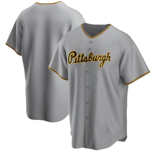 P.Pirates Blank Player Home Replica Black Baseball Jerseys