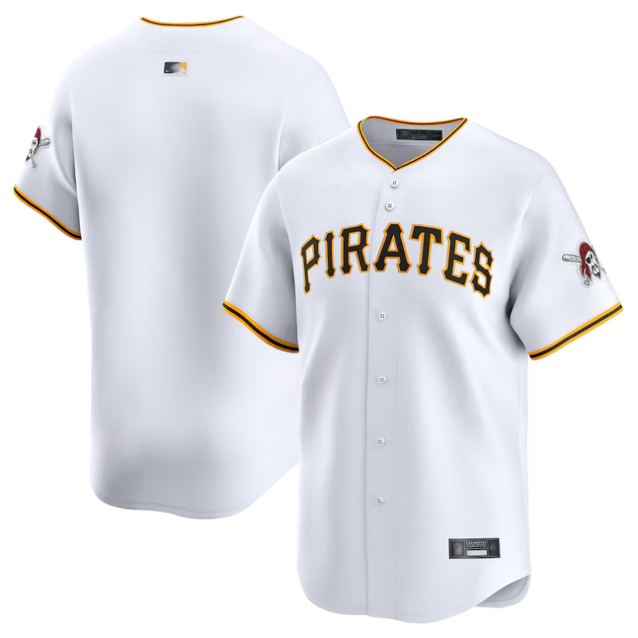 P.Pirates Blank Player White Home Limited Baseball Jerseys