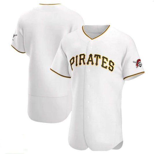 P.Pirates Blank Player White Limited Elite Baseball Jerseys