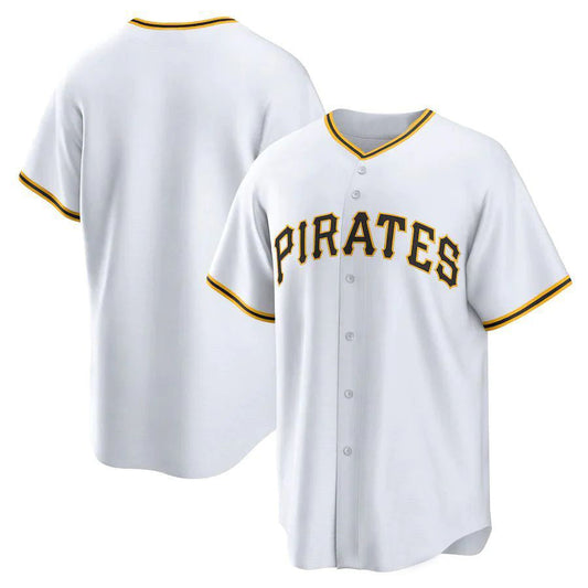 P.Pirates Blank player White Home Replica Baseball Jerseys