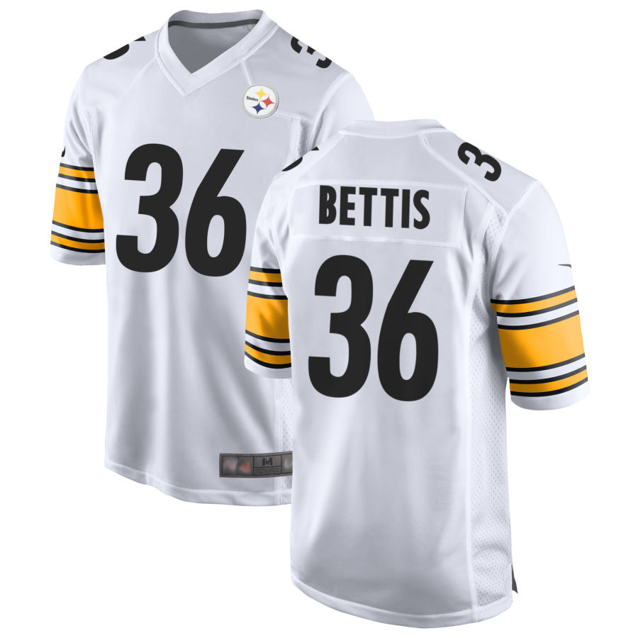 P.Steelers #36 Jerome Bettis Player White Home Game Football Jerseys