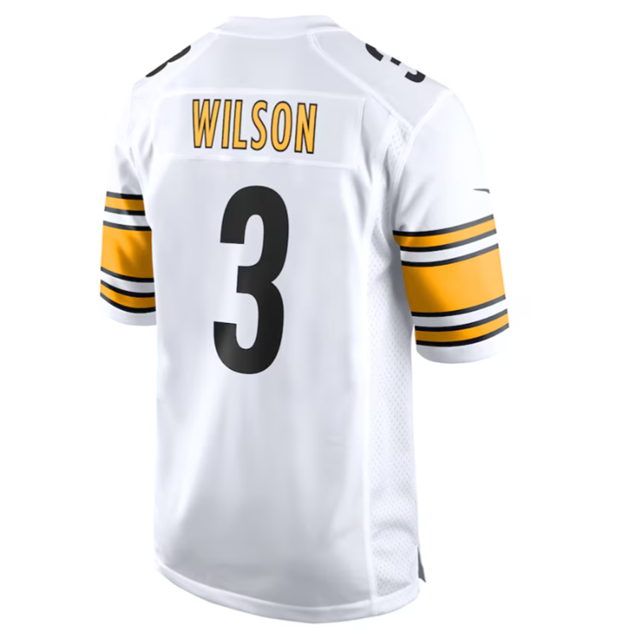 #3 Russell Wilson Player P.Steelers White Game Football Jerseys