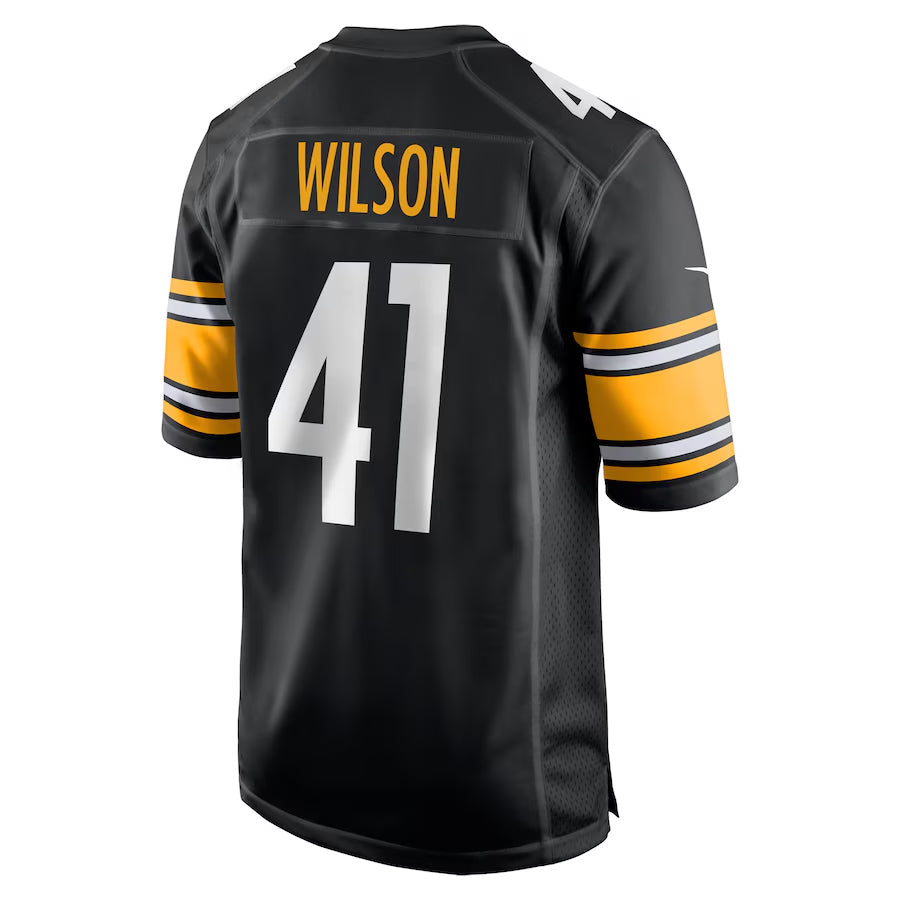 P.Steelers #41 Payton Wilson Player Black Home Game Football Jerseys