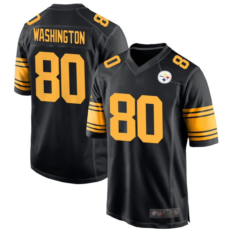 P.Steelers #80 Darnell Washington Player Black Alternate Game Football Jerseys