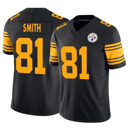 P.Steelers #81 Jonnu Smith Player Black Alternate Vapor F.U.S.E. Limited Football Jerseys