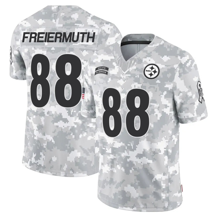 P.Steelers #88 Pat Freiermuth Player Arctic Camo Salute to Service Limited Football Jerseys