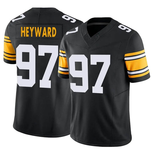 P.Steelers #97 Cameron Heyward Player Black Vapor F.U.S.E. Limited Football Jerseys