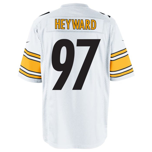 P.Steelers #97 Cameron Heyward Player White Game Football Jerseys
